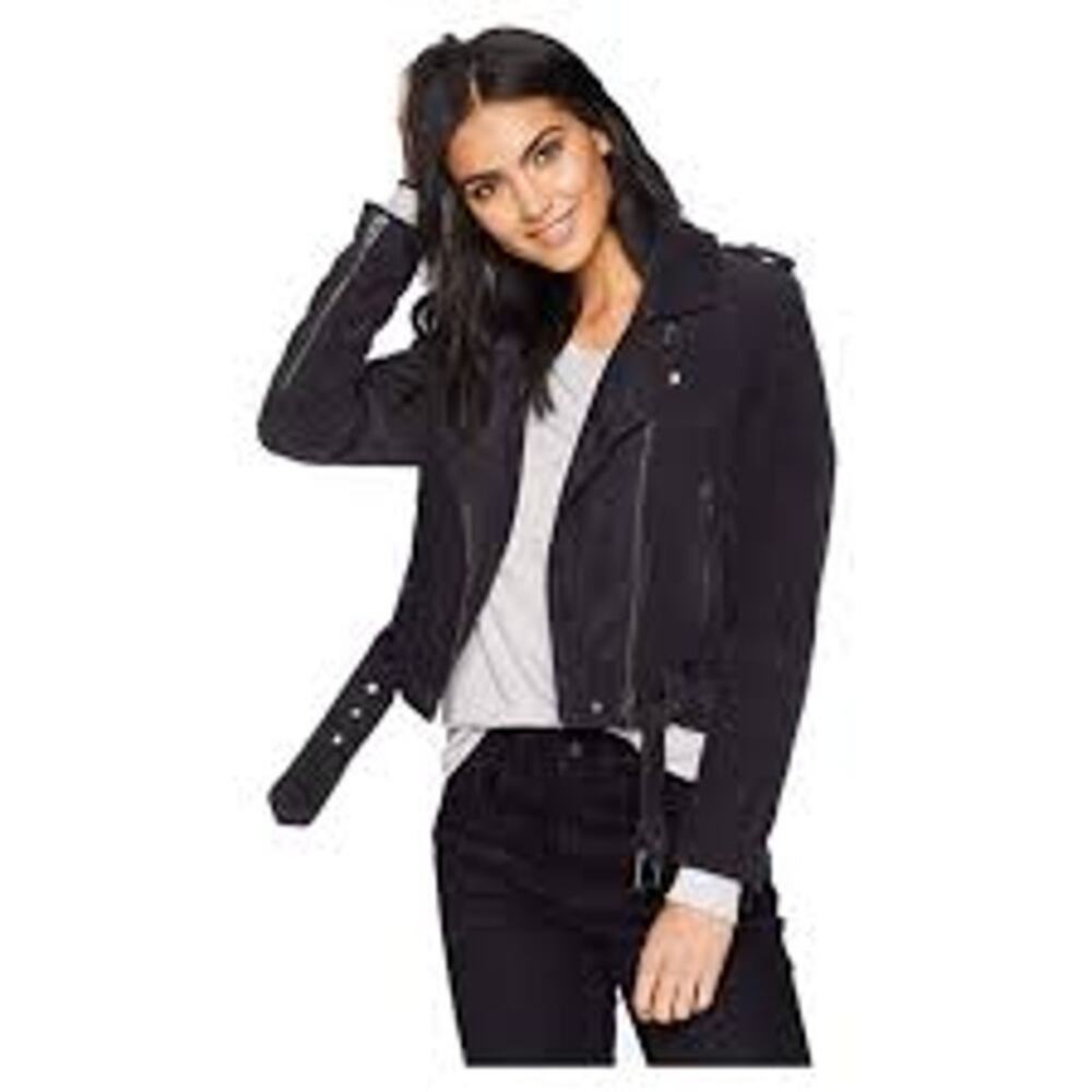 Blank NYC - Corduroy Moto Jacket - Black - Women's Size XS